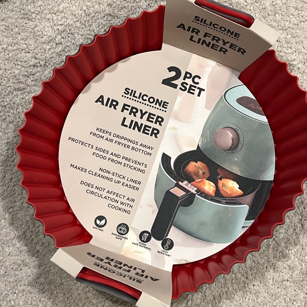 Silicone Air Fryer Liner - (2 Pc Set)